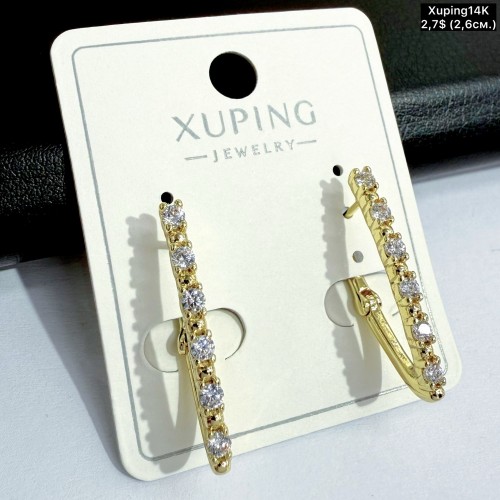 Сережки Xuping14К 10920 (2.6см)